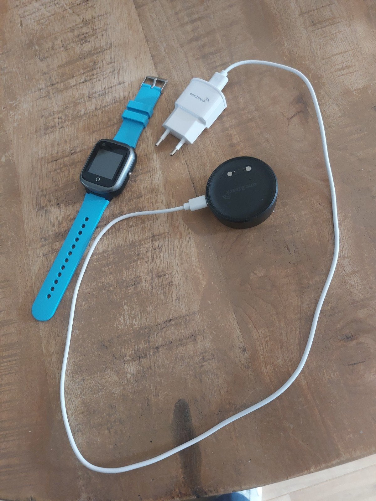 One 2 Track Horloge - Zeer Mooi Staat, Blauw, One 2 Track, Ophalen of Verzenden, Zo goed als nieuw
