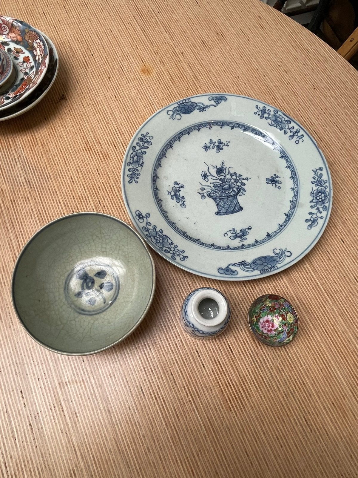 Lot chinees 4x, Antiek en Kunst, Antiek | Porselein, Verzenden