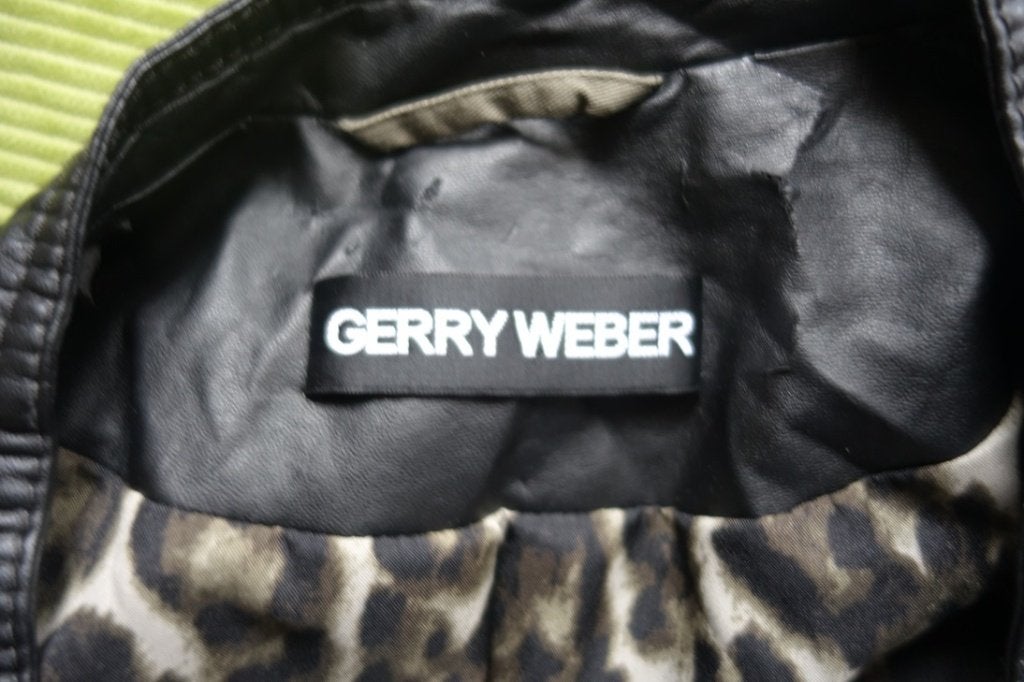 Mosgroen/zwart jasje van Gerry Weber maat 40, Kleding | Dames, Maat 38/40 (M), Zwart, 'Gerry Weber, Ophalen of Verzenden