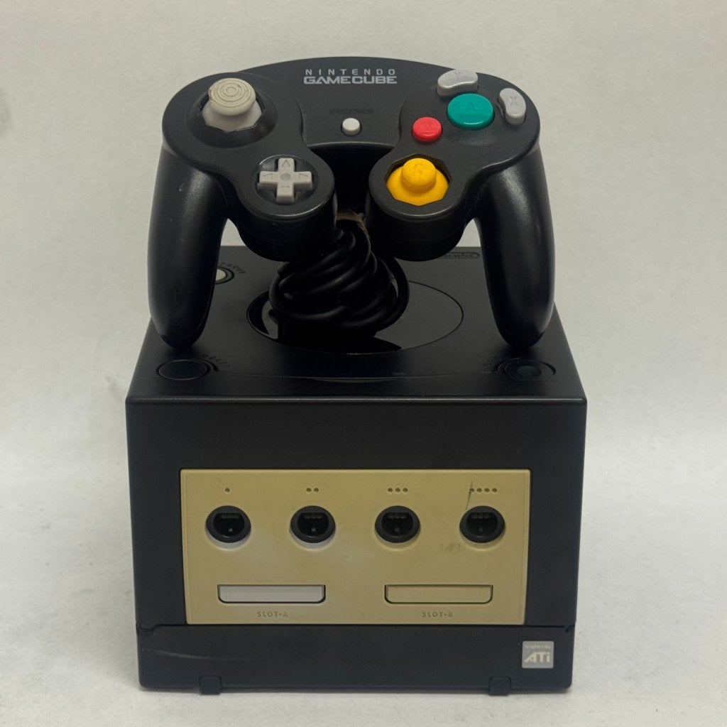 Nintendo GameCube Zwart + Controller (Zonder MemoryCard), Nintendo, Zo goed als nieuw, Support@nintendo.com, 11-1 Hokotate-cho, Kamitoba, Minami-ku
Kyoto 601-8501
Japan