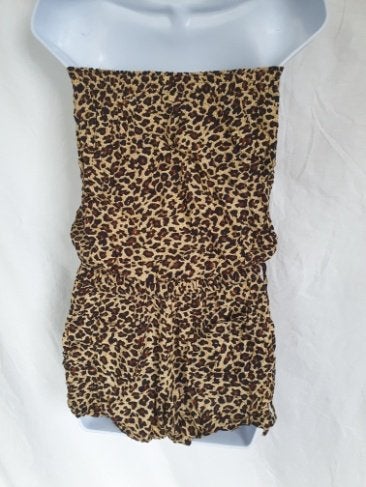 Grappige luipaardprint jumpsuit mt S, Kleding | Dames, Bruin, ., Ophalen of Verzenden, Zo goed als nieuw