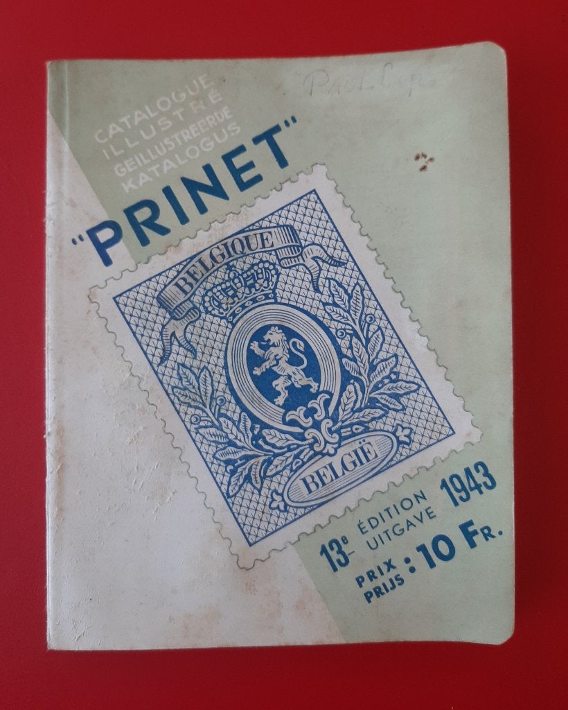 Oude Postzegelcatalogus 1943 België 13e Edition 1943 Prinet, Ophalen, Catalogus