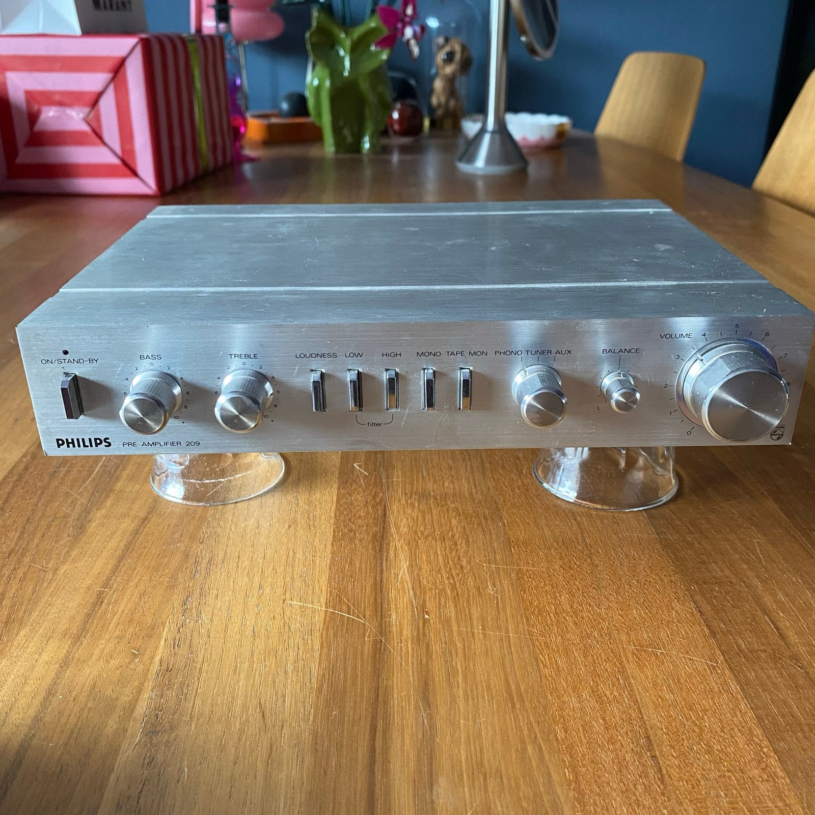 Vintage Philips 22AH209 Voorversterker - X09 Miniatuurset, Audio, Tv en Foto, Versterkers en Receivers, Overige merken, Gebruikt