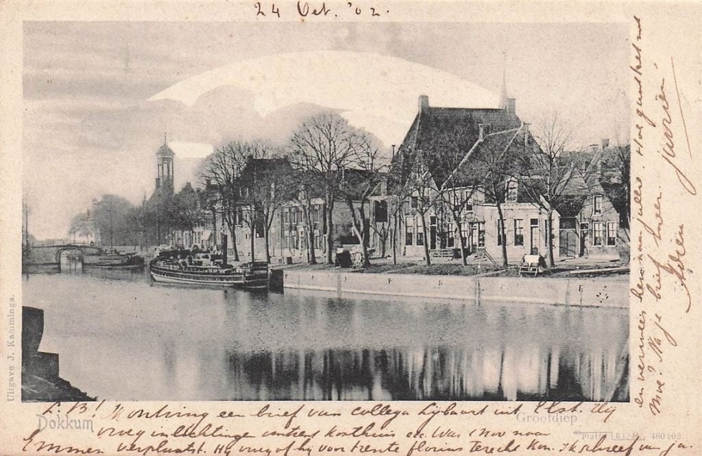 703-465-021 Dokkum, Verzenden, Voor 1920, Friesland