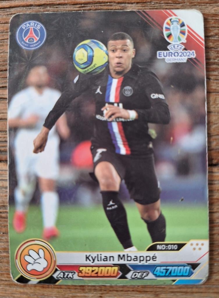 Kylian Mbappe card UEFA Europa 2024 Germany, Ophalen of Verzenden, Zo goed als nieuw, Buitenlandse clubs, Poster, Plaatje of Sticker