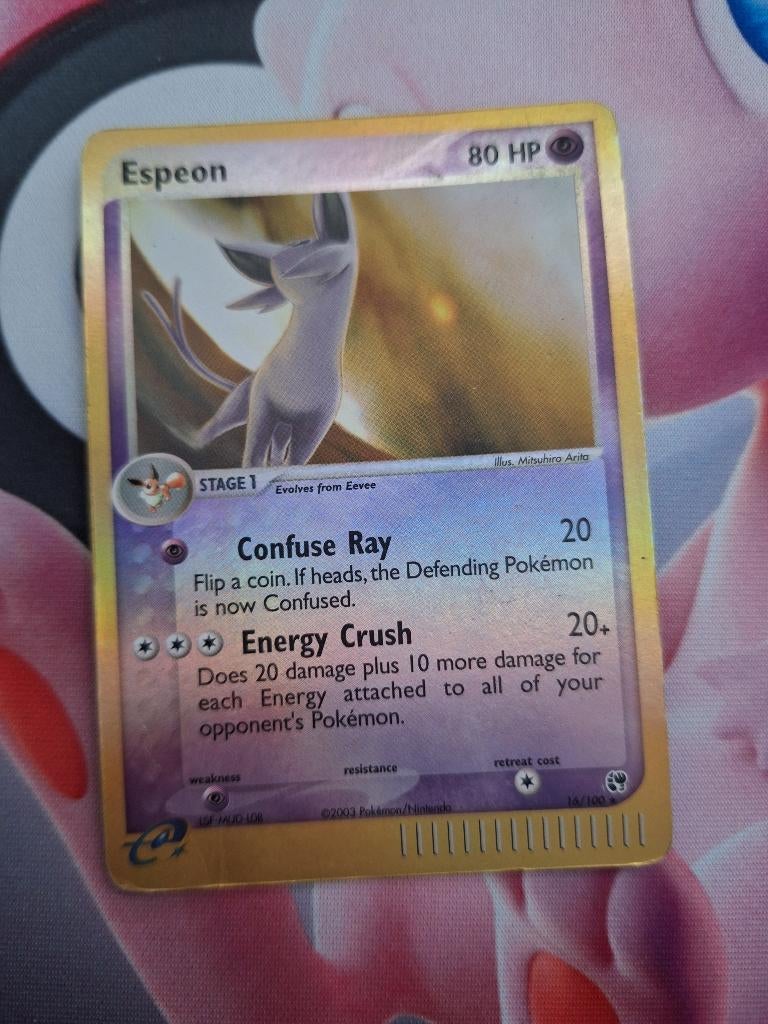 Espeon [Reverse Holo] #16 Pokemon Sandstorm, Ophalen of Verzenden, Zo goed als nieuw, Losse kaart, Foil