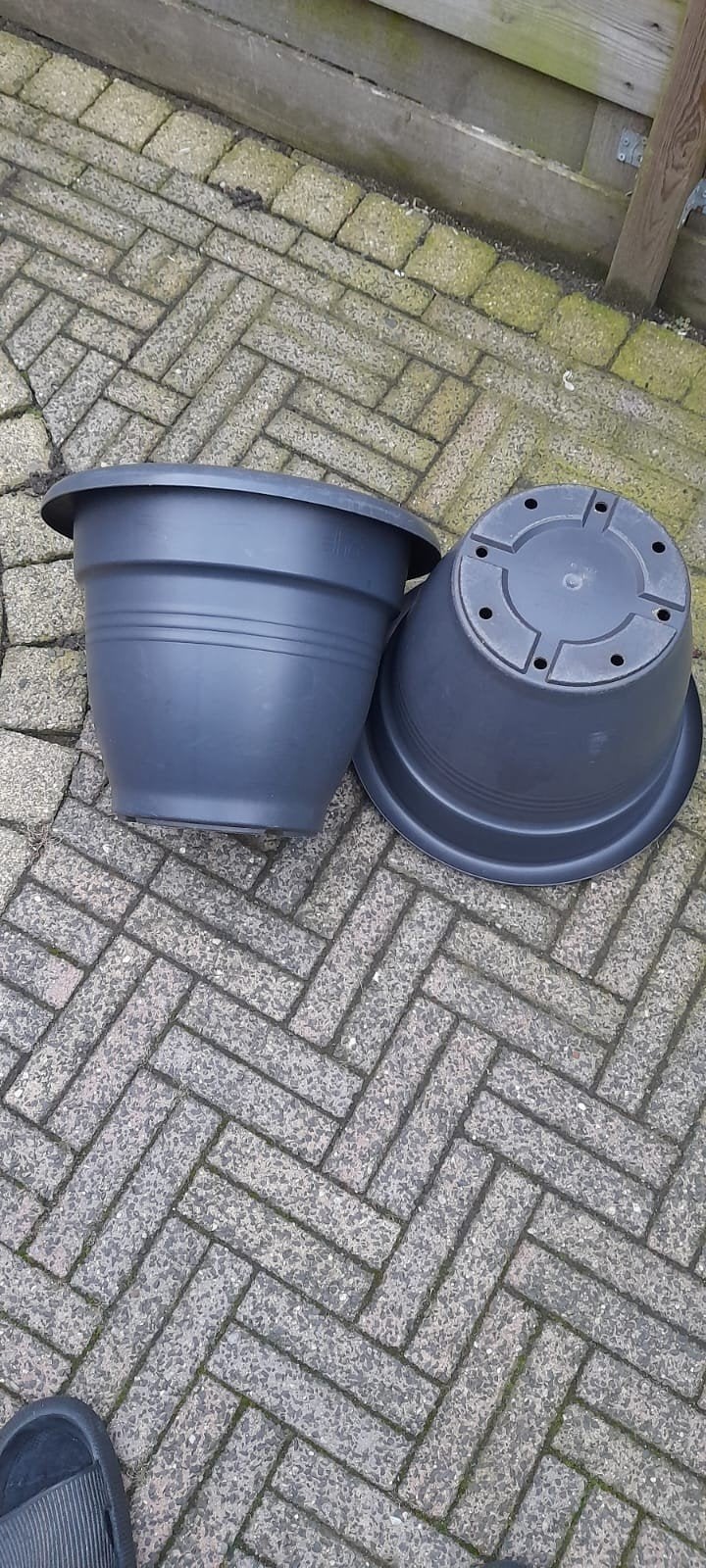 kunstof bloempot, Ophalen, Rond, Kunststof, Minder dan 30 cm