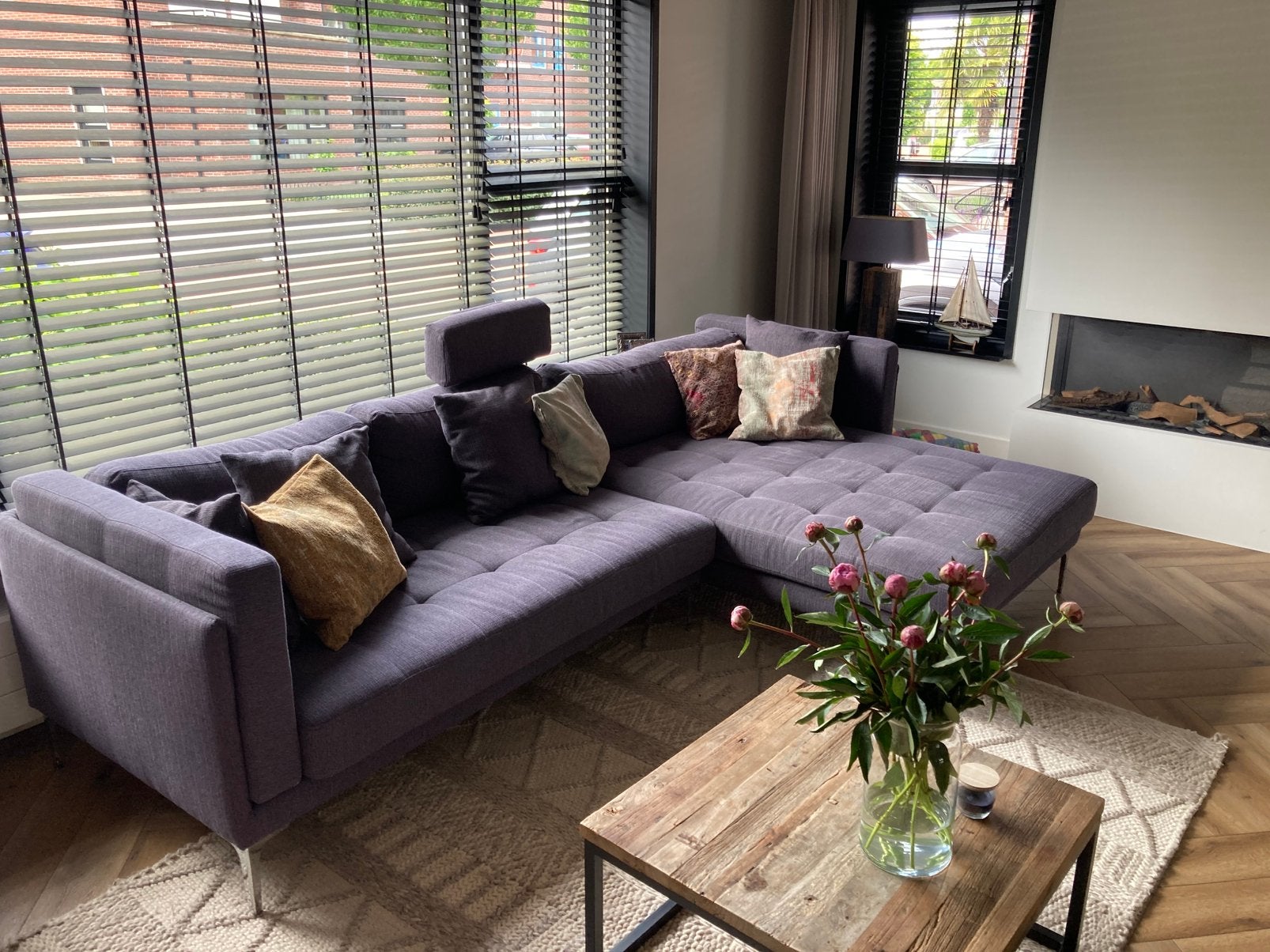 Te koop: mooie hoekbank met lounge gedeelte, Ophalen, 250 tot 300 cm, Gebruikt, Hoekbank