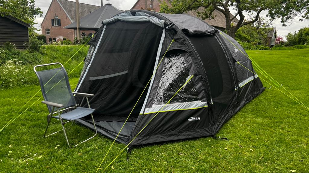 Obelink Summer 4 XL Easy Air Cooldark tunneltent - ZGAN!, Caravans en Kamperen, Ophalen, Zo goed als nieuw, Tot en met 4