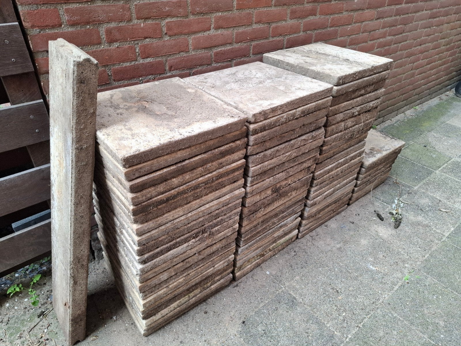Tegels 40x40cm | gratis afhalen | ca. 13 m2, Tuin en Terras, Ophalen, Gebruikt, 10 m² of meer, Beton