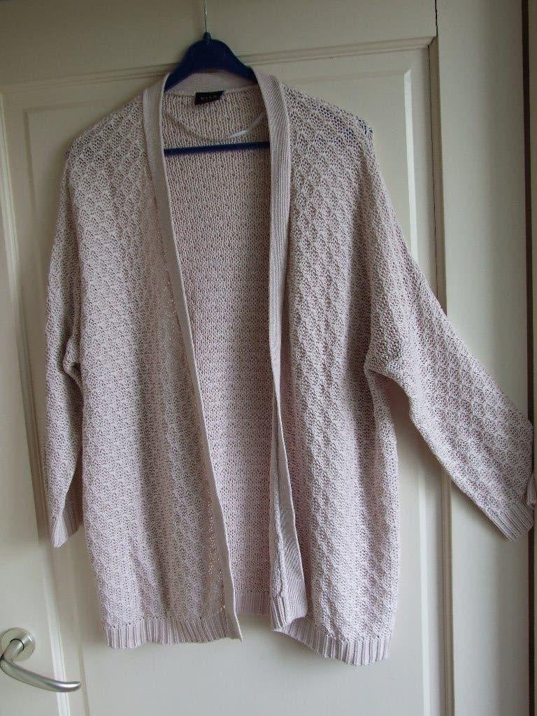 Vila zgan katoenen vest katoen gebreid M/L, Kleding | Dames, Beige, Vila, Maat 42/44 (L), Ophalen of Verzenden