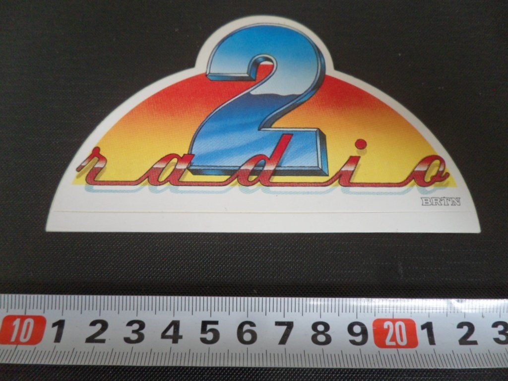 sticker omroep belgië radio 2 BRTN, Verzamelen, Ophalen, Zo goed als nieuw