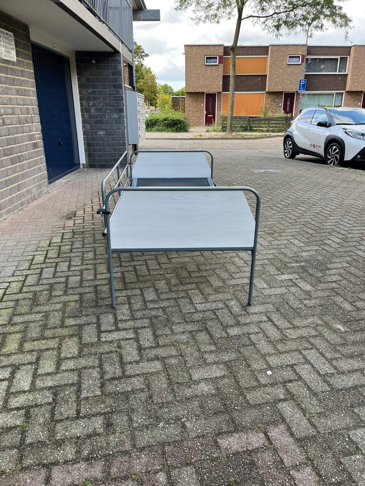 Senioren bed, Ophalen, 90 cm, Eenpersoons, Wit