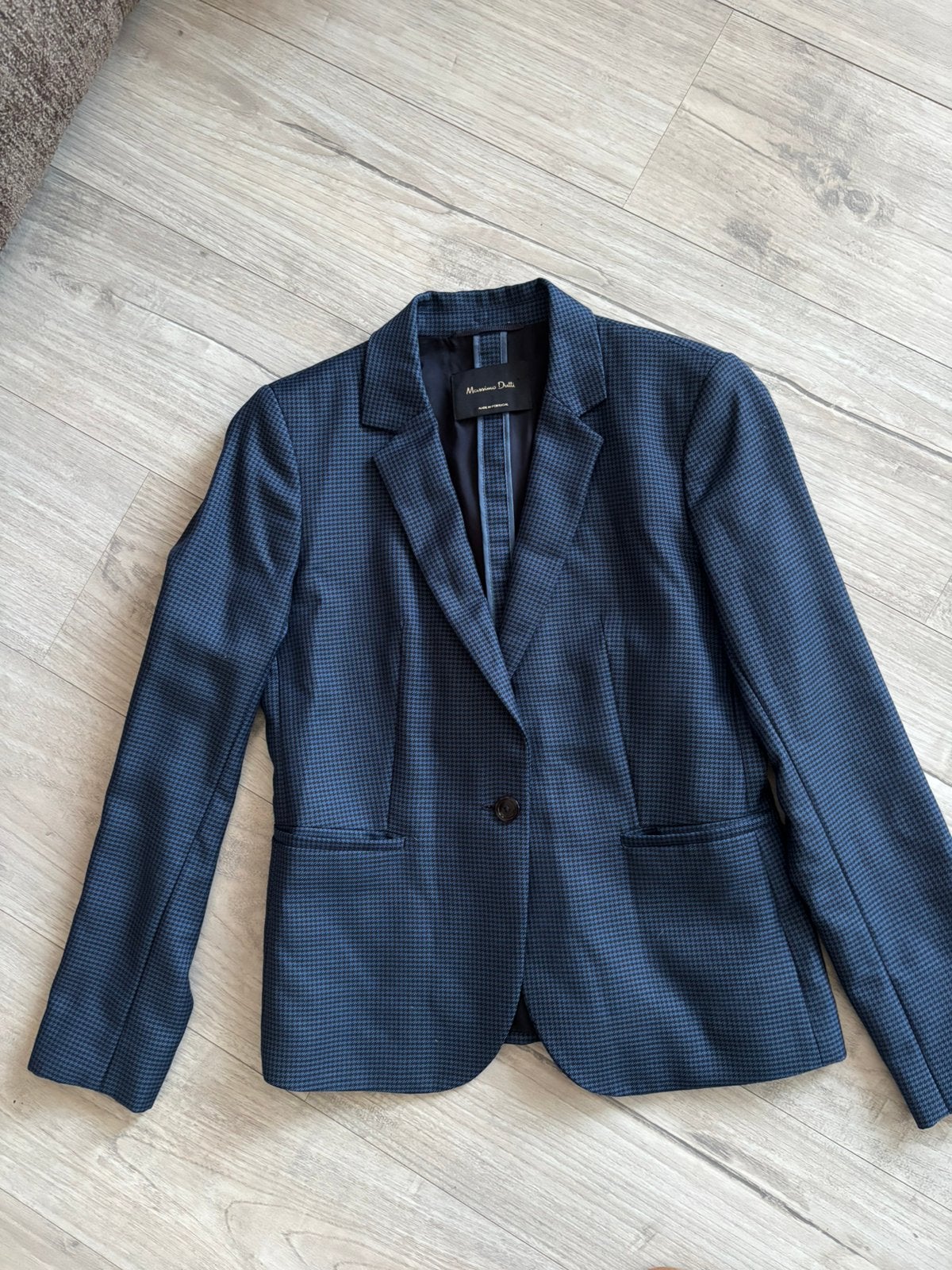 Zgan blazer Massimo Dutti mt 36, Ophalen of Verzenden, Zo goed als nieuw, Maat 36 (S), Blauw