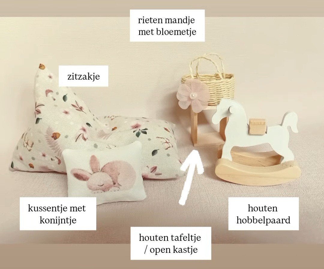 Laatste setjes! Aanvulsetjes poppenhuis/muizenhuis • nieuw, Ophalen of Verzenden, Nieuw