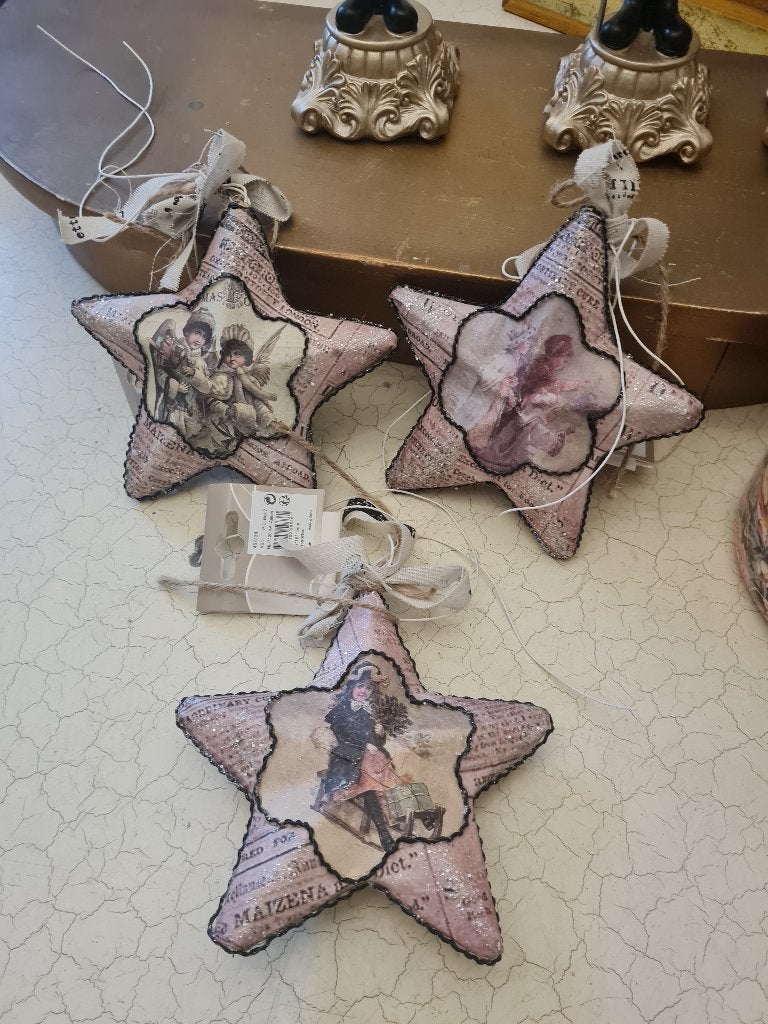 Nostalgische papier mache kerstbal p/st 2.95, Heikant 21 Kaatsheuvel, Belle Vieille Brocante, Nieuw, Ophalen of Verzenden