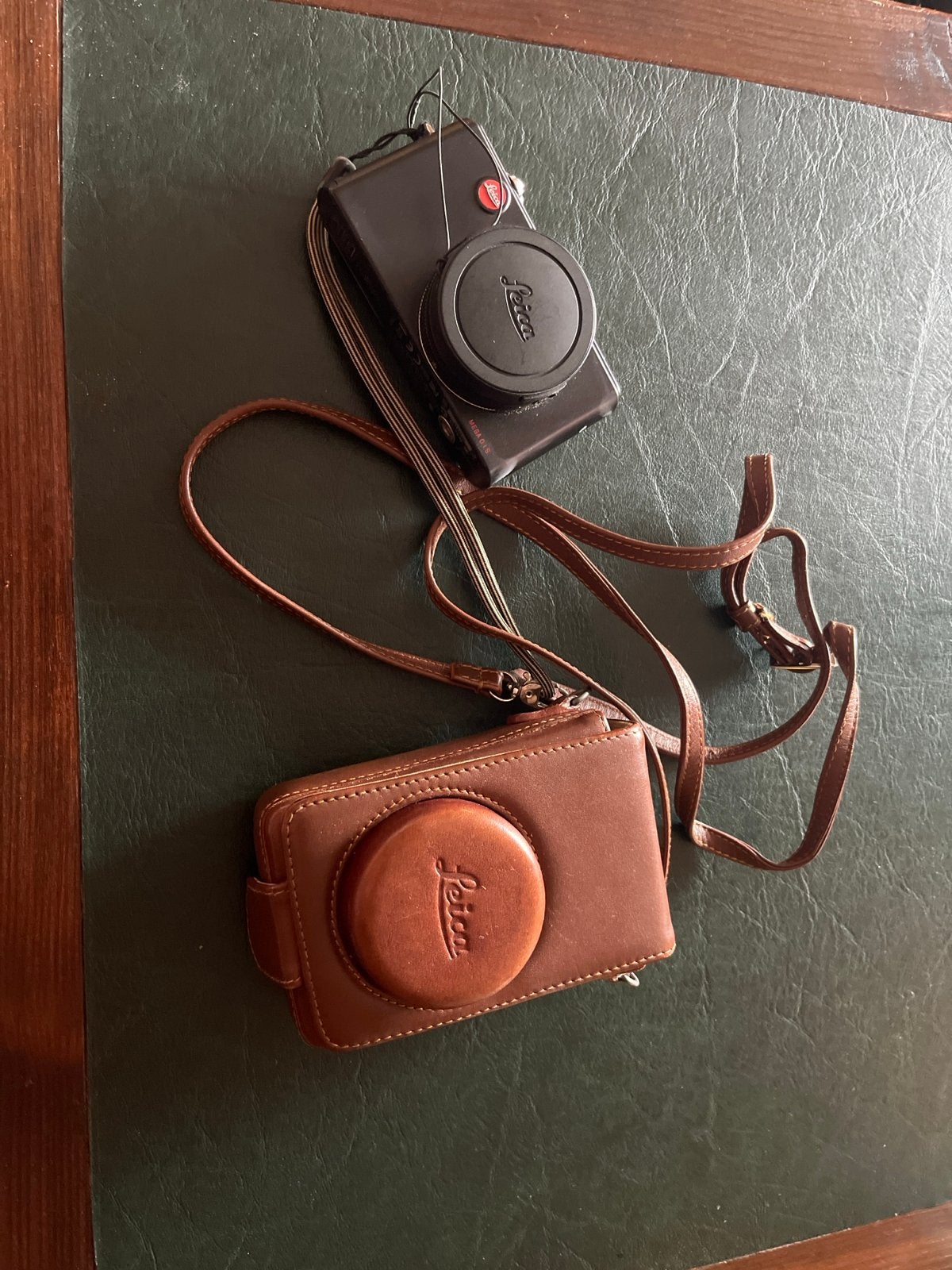 Leica D-Lux 3 Compactcamera met Leren Hoesje, Gebruikt, Leica, Compactcamera, 4 t/m 7 keer