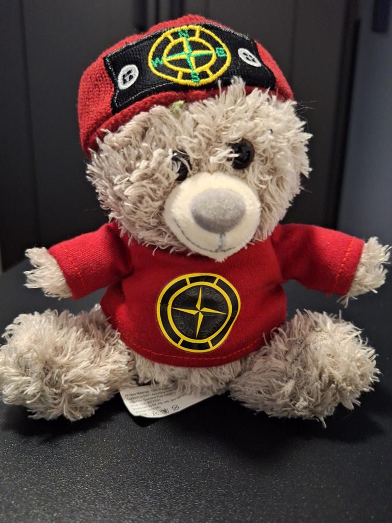 Stone Island Beer Knuffel - Uniek en Stijlvol, Overige merken, Overige karakters, Beer, Grijs