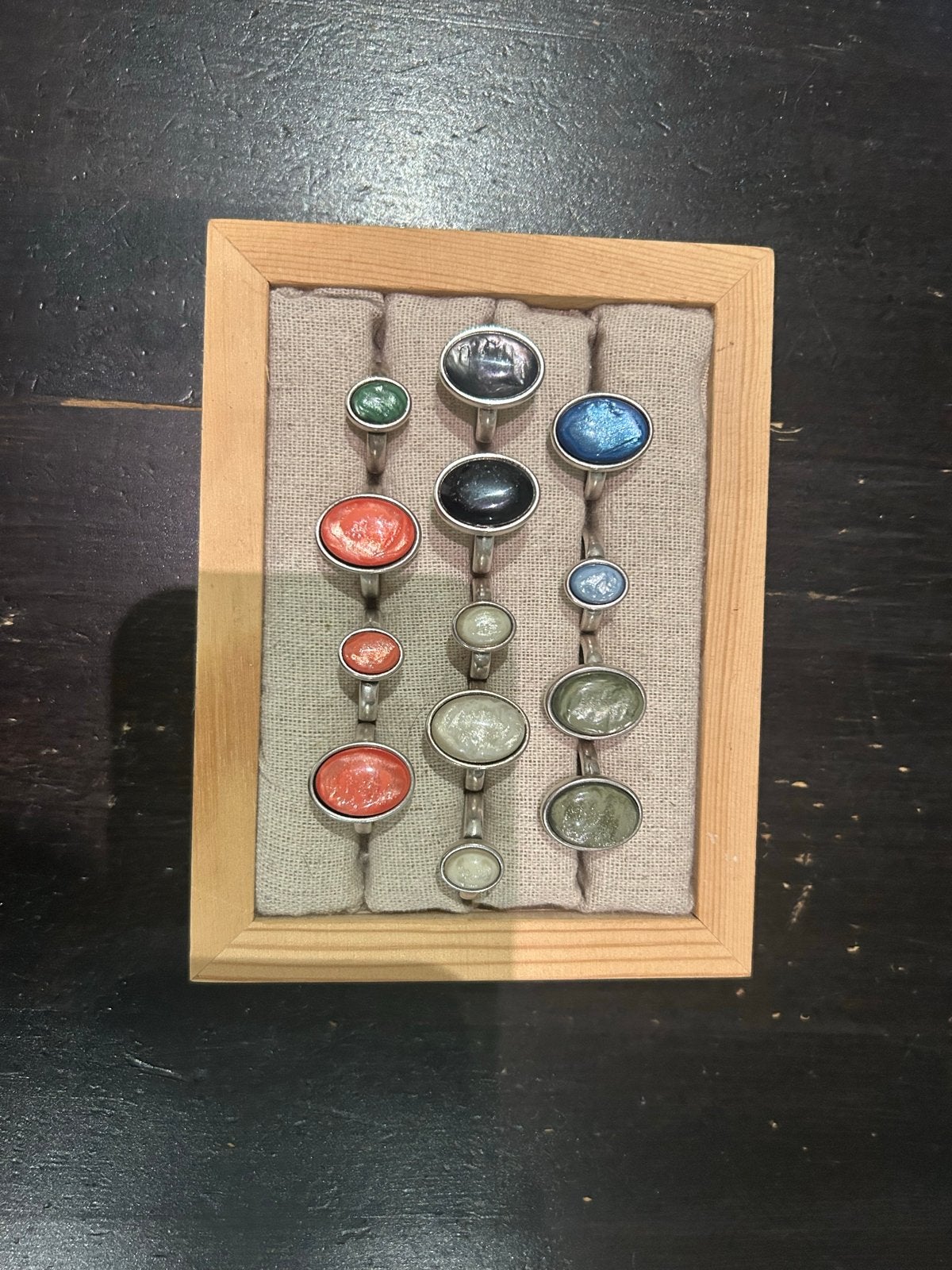 Qoss Ringen - Set van 3 met minimale afname, Gebruikt, Overige kleuren, Verzenden, Met edelsteen