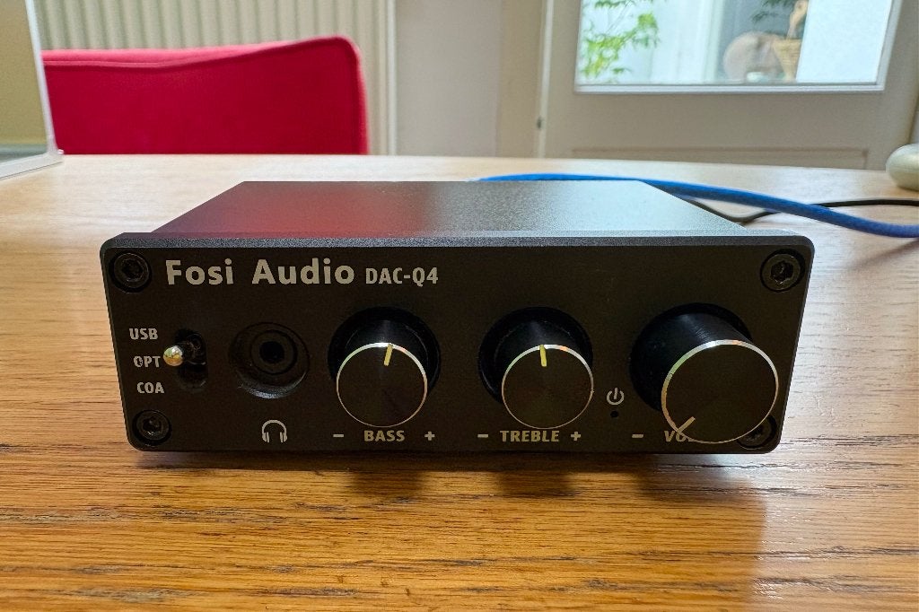 Fosi Audio DAC-Q4 headphone en line out amplifier, Audio, Tv en Foto, Converters, Gebruikt, Ophalen of Verzenden