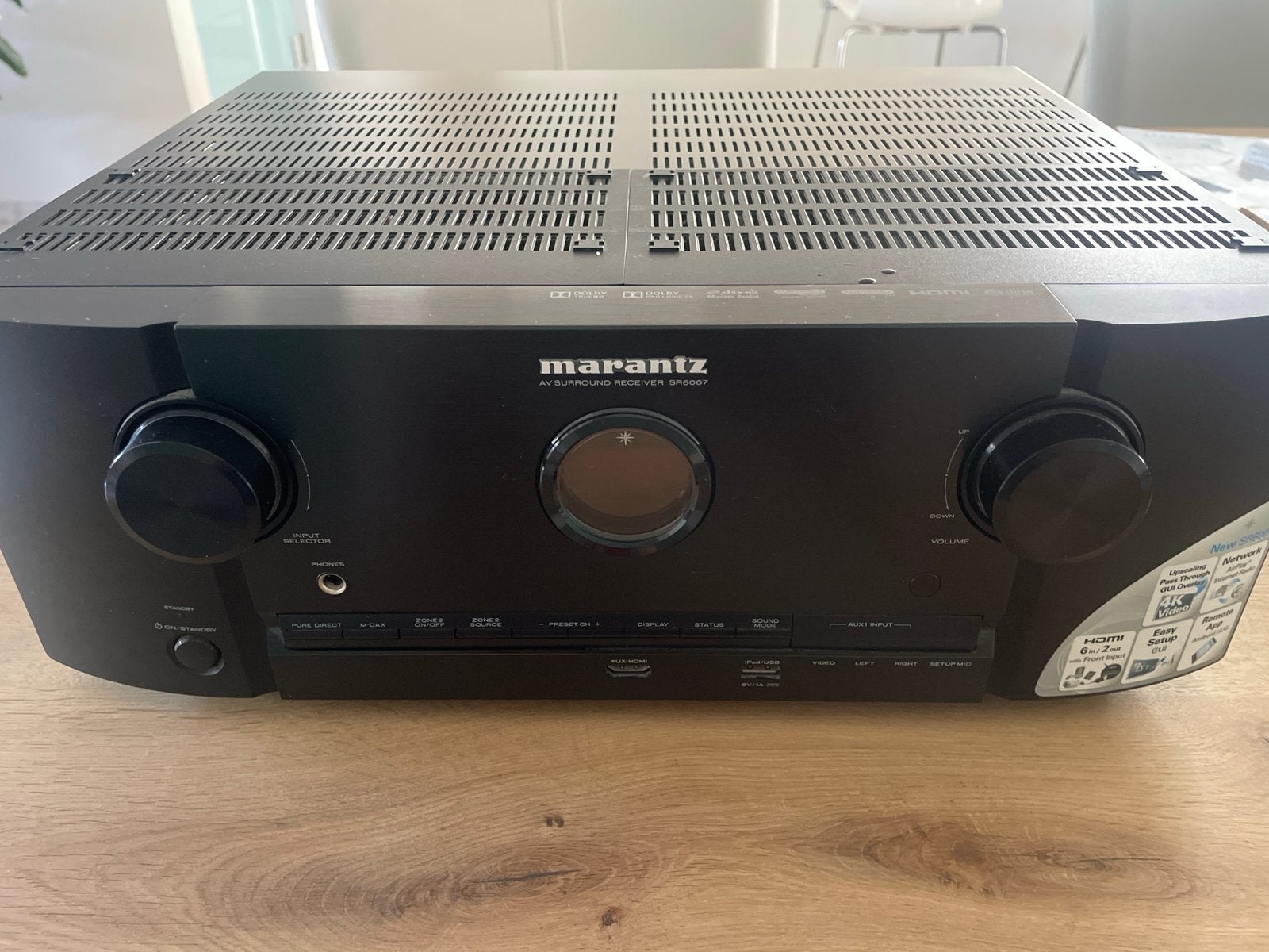 Marantz SR6007 AV Surround Receiver - Zo goed als nieuw, Zo goed als nieuw, 120 watt of meer, Ophalen, Marantz