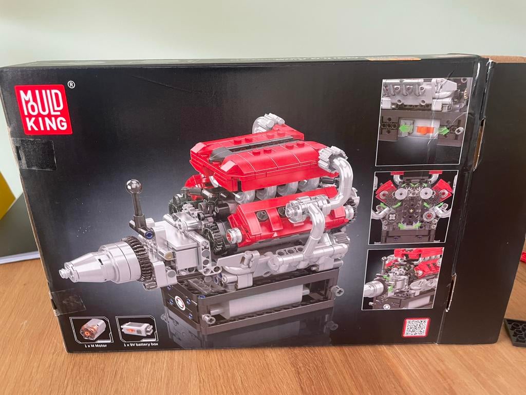 Mould King V12 Motor Bouwpakket, Ophalen of Verzenden, Zo goed als nieuw, Overige merken