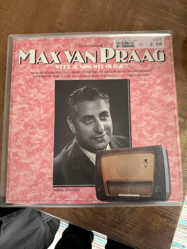 Max van Praag weet je nog wel oudje vinyl, Ophalen of Verzenden, Zo goed als nieuw, Overige formaten, Nederlandstalig