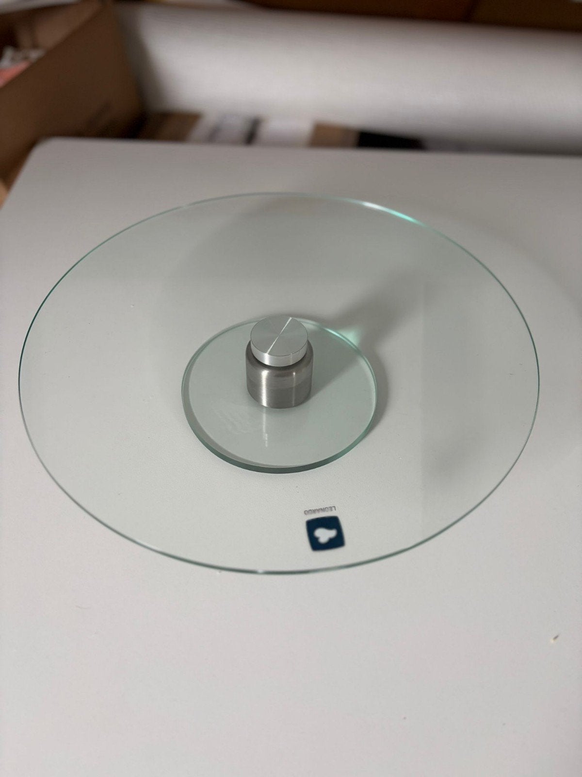 Leonardo glazen draaiplateau - serveerplateau, Ophalen of Verzenden, Zo goed als nieuw, Overige merken, Glas
