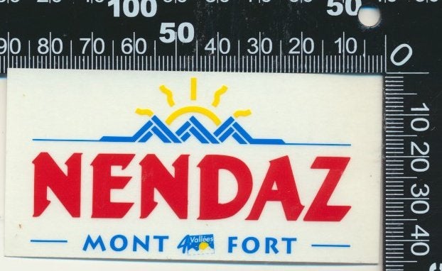 Sticker: Nendaz - Mont Fort (1), Verzenden, Zo goed als nieuw, Bedrijf of Vereniging
