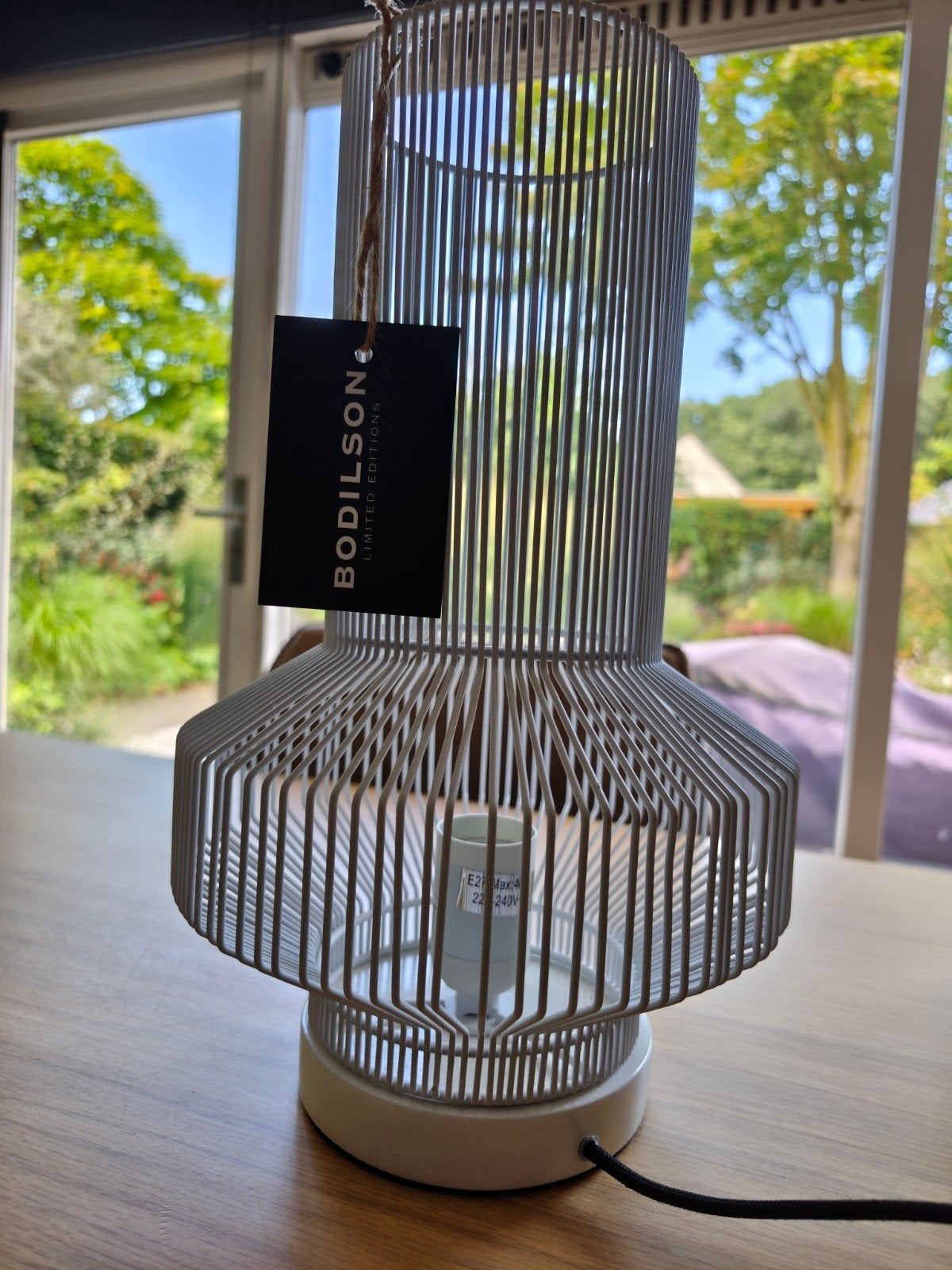 Nieuw: Bodilson Tafellamp Pion Wit - 2 stuks, Overige merken, Met schakelaar, Nieuw, Wit