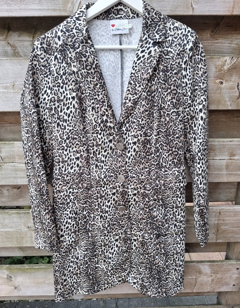 Helena Hart Blazer Print Maat S, Beige, Zo goed als nieuw, Jasje, Maat 36 (S)