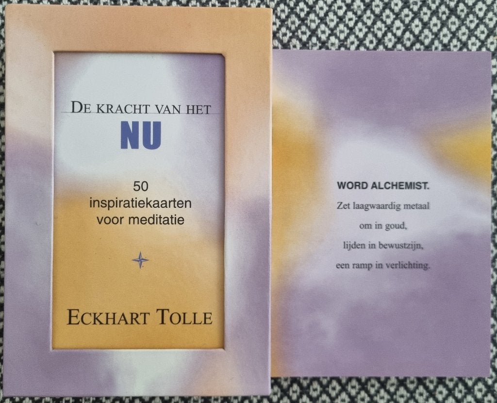 De kracht van het nu, inspiratiekaarten, Boeken, Achtergrond en Informatie, Spiritualiteit algemeen, Ophalen of Verzenden, Zo goed als nieuw