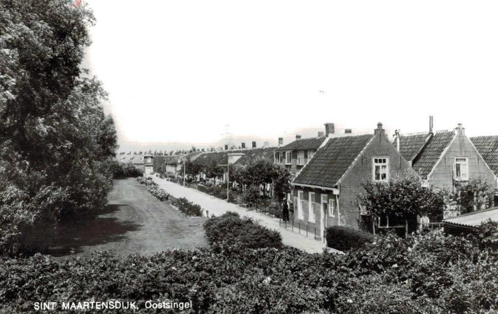 1972 SINT MAARTENSDIJK  Oostsingel, Ophalen of Verzenden, 1940 tot 1960, Gelopen, Zeeland