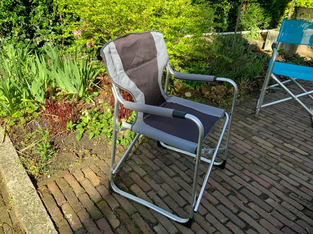 Comfortabele lichtgewicht regisseursstoel - kamperen/tuin, Ophalen of Verzenden, Zo goed als nieuw, Campingstoel