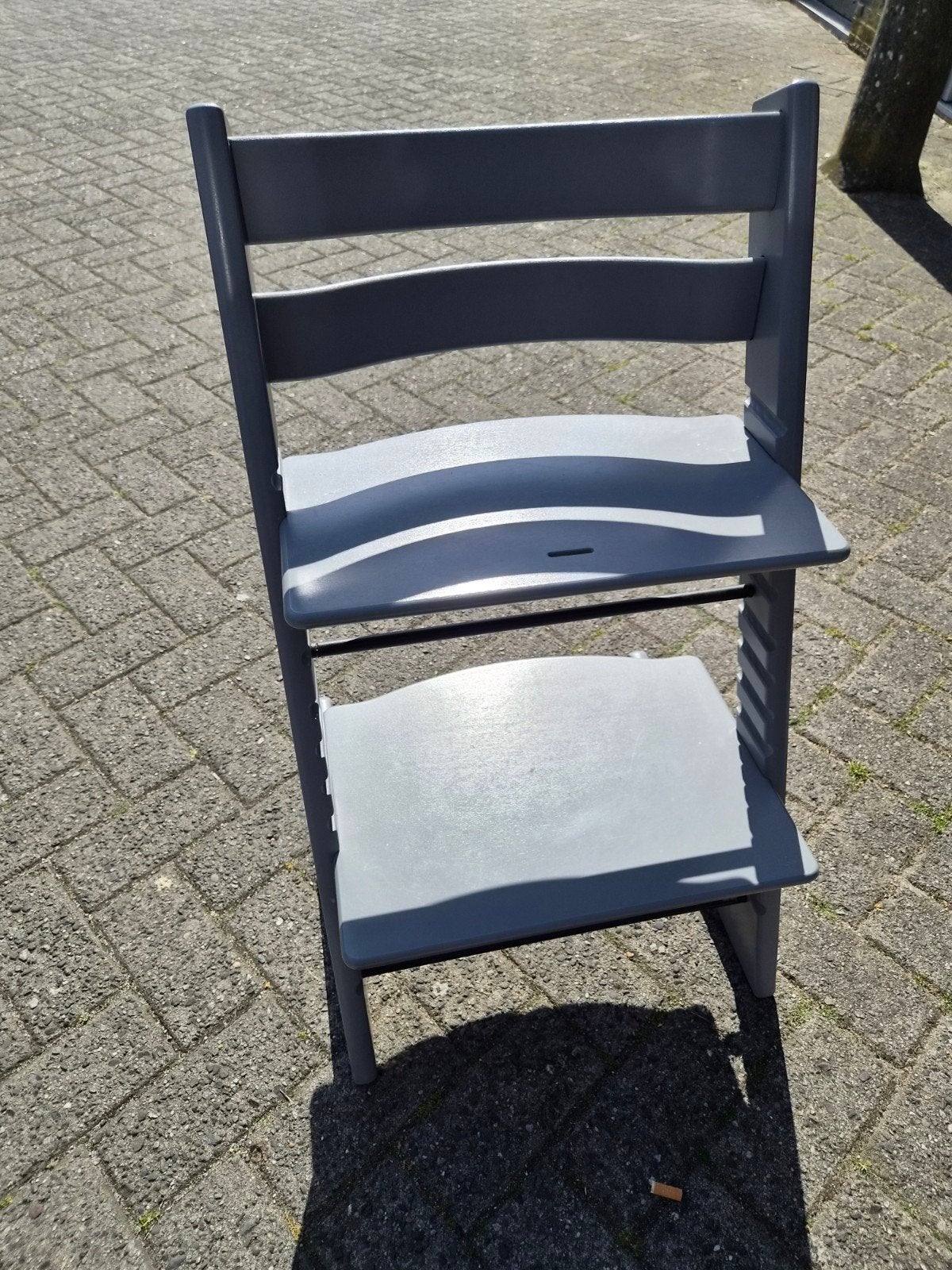 Stokke stoel licht grijs, Ophalen, Zo goed als nieuw, Meegroeistoel