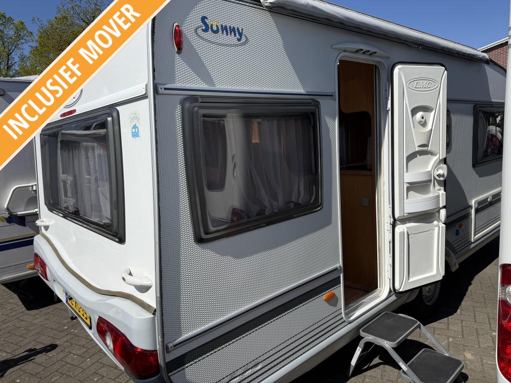 LMC MÜNSTERLAND 470 E APARTE BEDDEN ZITGROEP VOORTE, Caravans en Kamperen, Caravans, Standaardzit, Bedrijf, Schokbreker, 4 tot 5 meter
