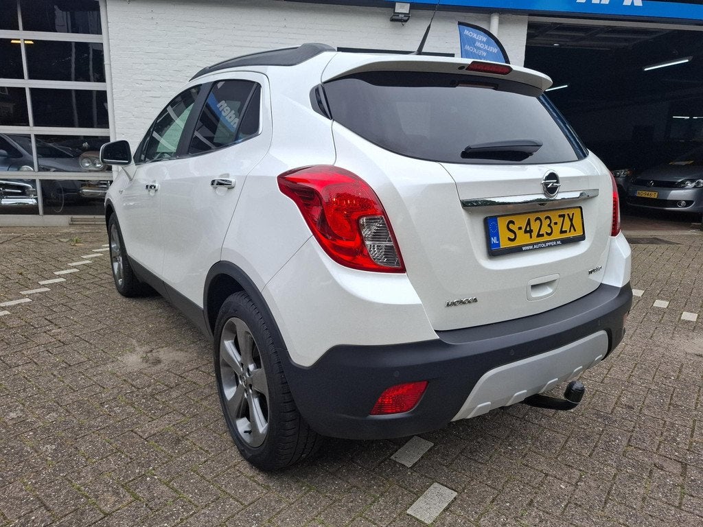 Opel Mokka 1.4 T Cosmo /Camera/Navi/Automaat/All season/Lm v, Gebruikt, Euro 6, 4 cilinders, Wit