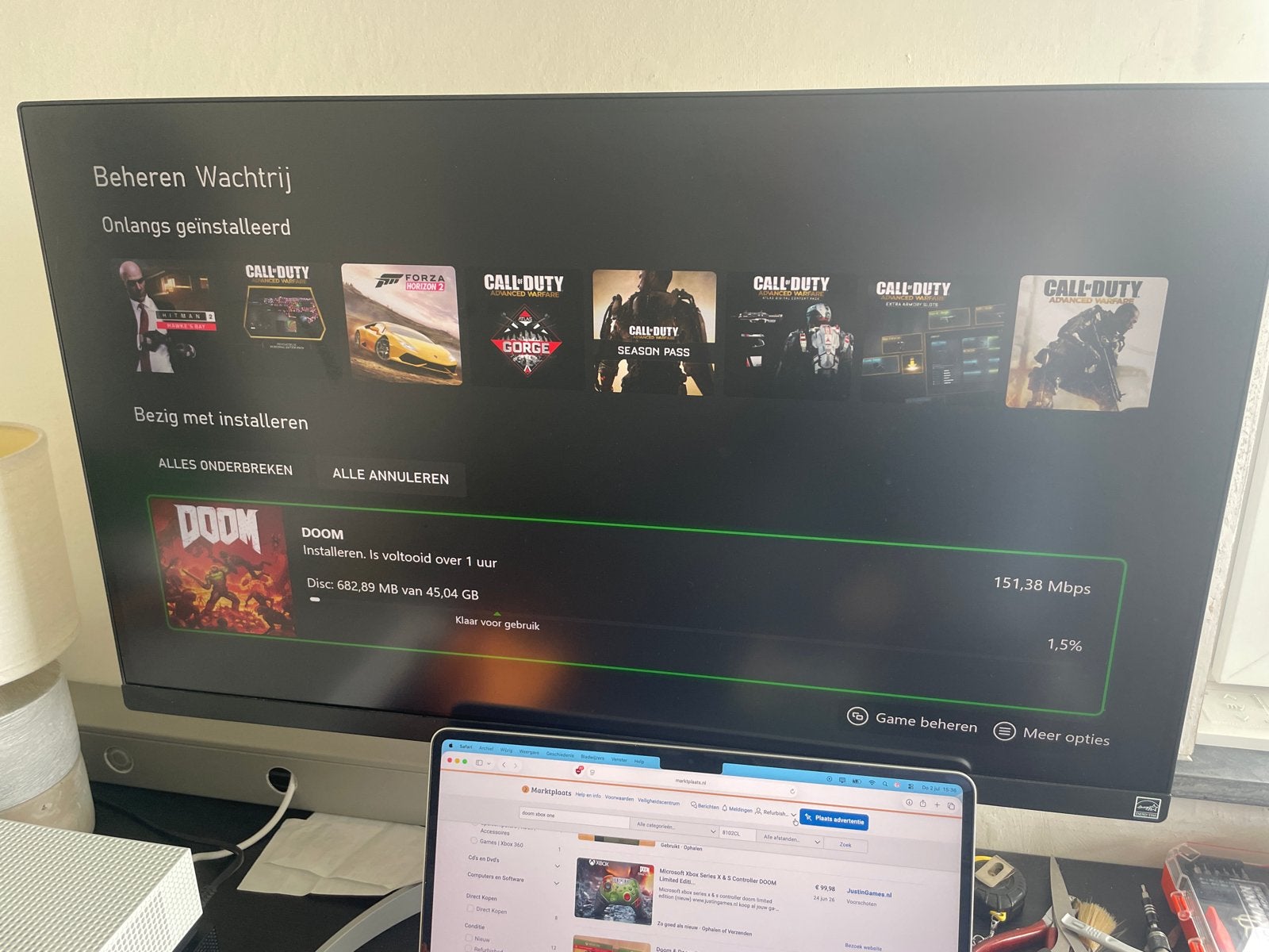 Doom xbox one + garantie, Spelcomputers en Games, Vanaf 18 jaar, Shooter, One Microsoft Place, South County Business Park, Dublin D18 P521 IRELAND; Registered Office: 70 Sir Rogerson's Quay, Dublin D02 R296 IRELAND