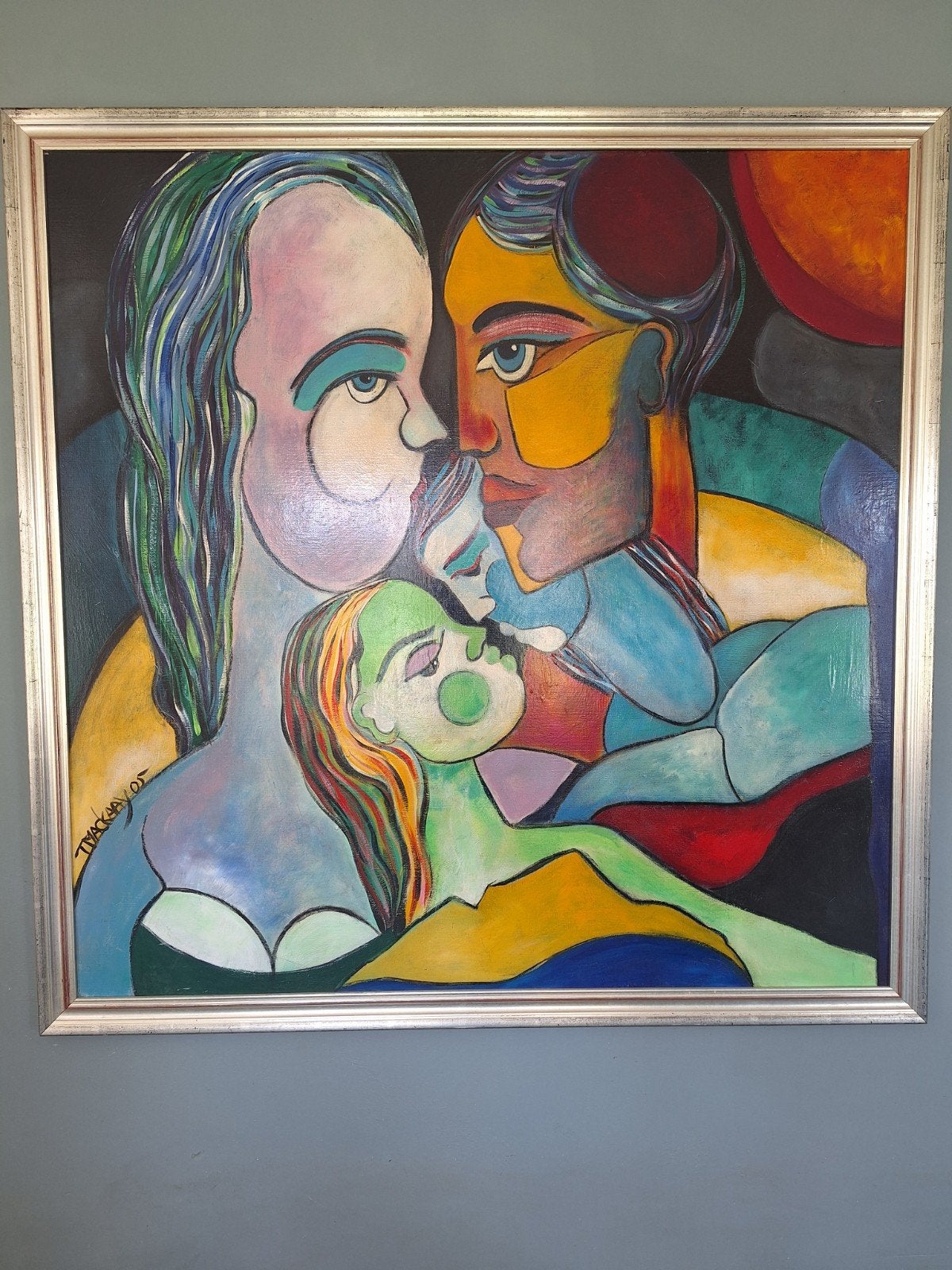SUPER GROOT THEO MACKAAY SCHILDERIJ, Ophalen of Verzenden