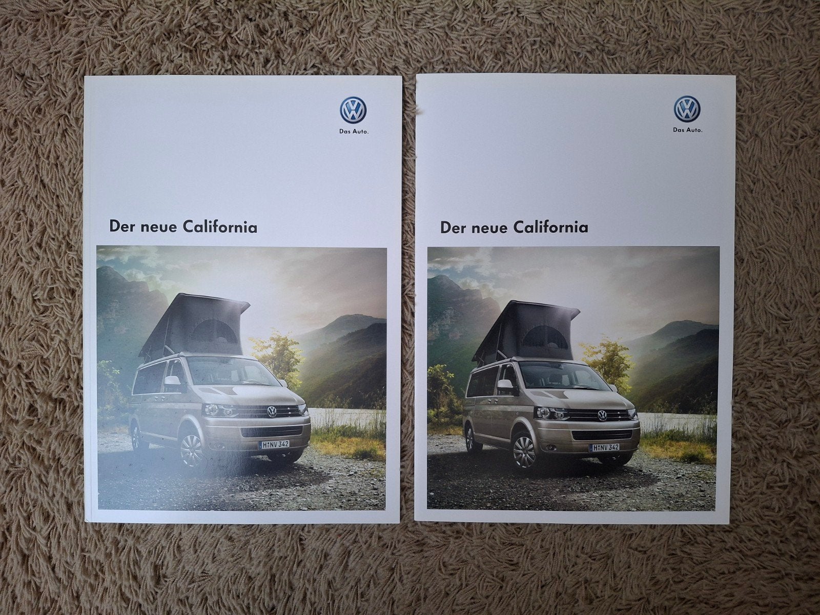 2x autofolder VW T5 facelift California, Verzenden, Volkswagen