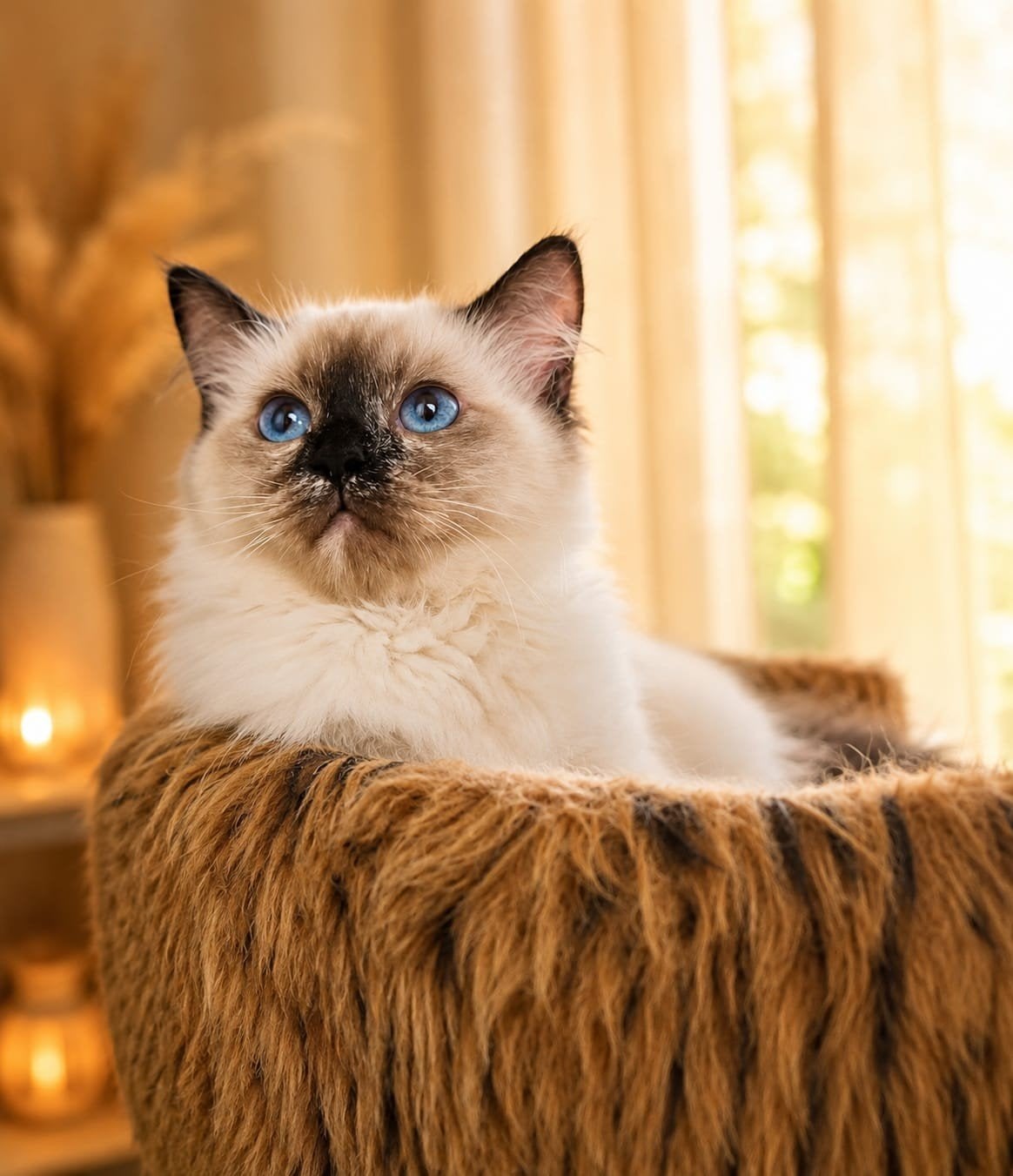 ragdoll kitten, Poes, Langharig
