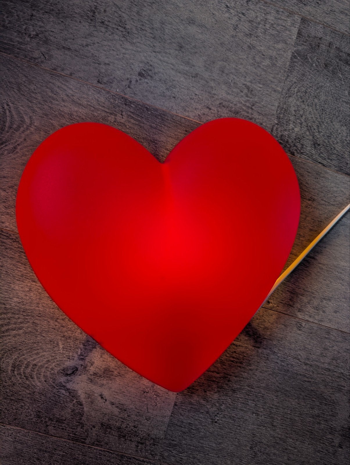 Ikea heart lamp (incl lamp), Ophalen, Kunststof, Gebruikt, Rood