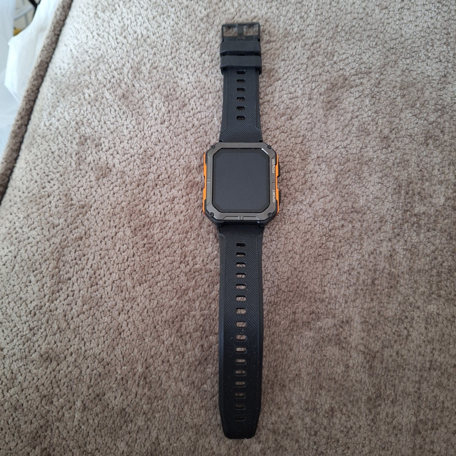 Smartwatch met hartslagmeter en waterdicht design, Ophalen, Onbekend, Zwart, Zo goed als nieuw