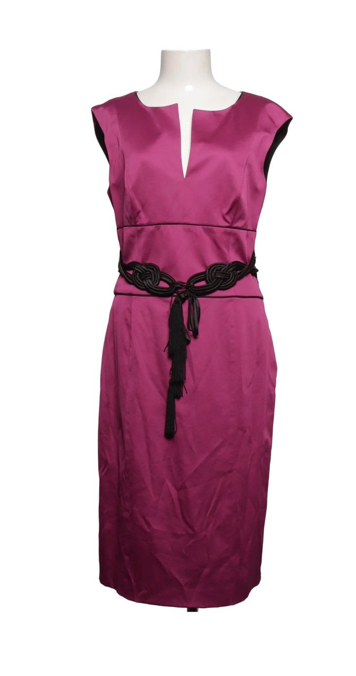 Phase Eight fuchsia jurk met ceintuur, Kleding | Dames, Jurken, Maat 42/44 (L), Ophalen of Verzenden, Zo goed als nieuw, Roze