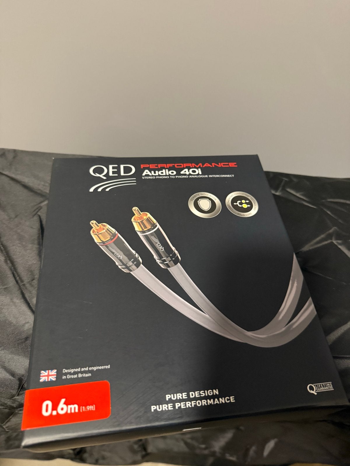 QED Performance Audio 40i Interlink Kabel - 0.6m, Ophalen of Verzenden, Zo goed als nieuw, Minder dan 2 meter, Interlink-kabel