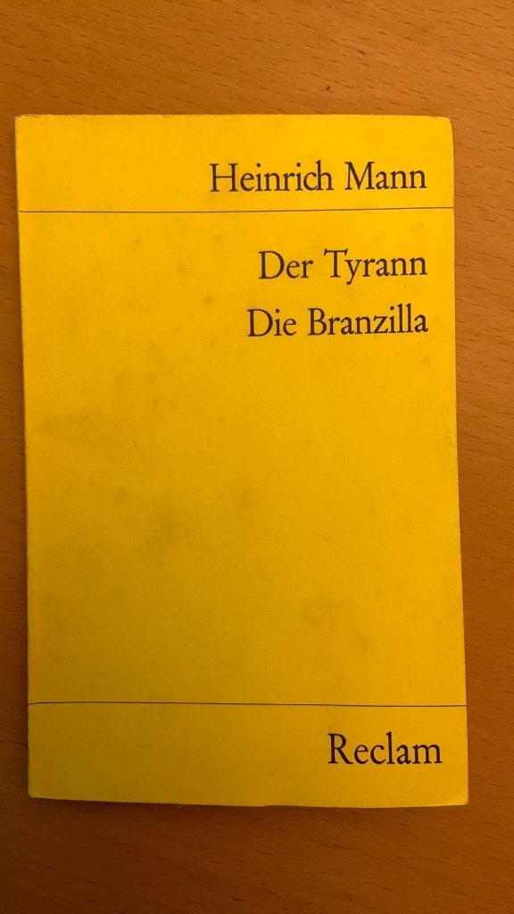 Der tyrann die Branzilla - Heinrich Mann, Boeken, Ophalen of Verzenden