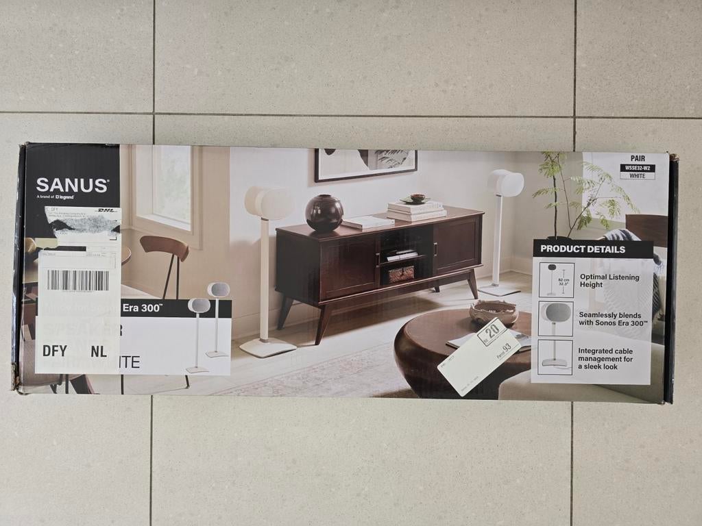 Sonos Era300 speaker stands - Sanus, Ophalen of Verzenden, Zo goed als nieuw, Muziekstandaard, Speaker