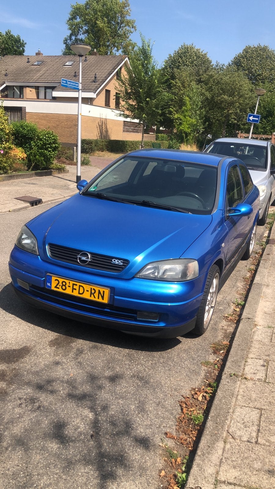 Opel Astra 2.0 I 16V OPC 2000 Blauw, Voorwielaandrijving, 4 cilinders, 49 €/maand, Handgeschakeld