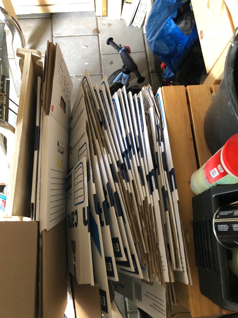 Verhuisdozen - GRATIS, Ophalen, 40 tot 60 cm, Opvouwbaar, 50 tot 75 cm