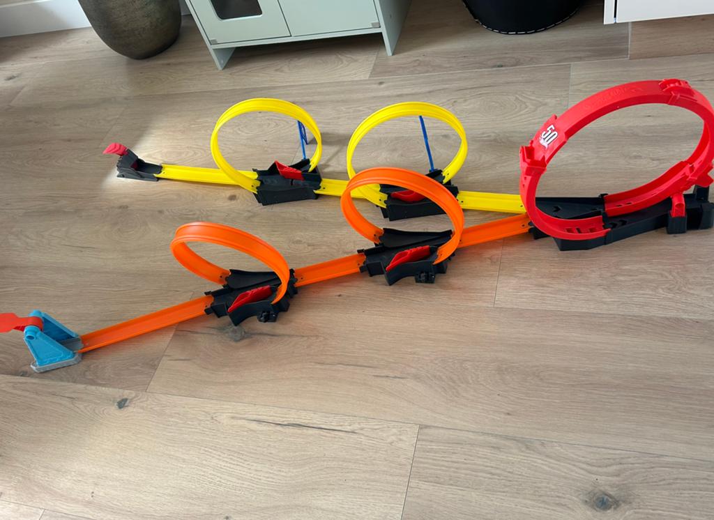 Hotwheels race baan, Verzenden, Zo goed als nieuw, Elektrisch, Hot Wheels